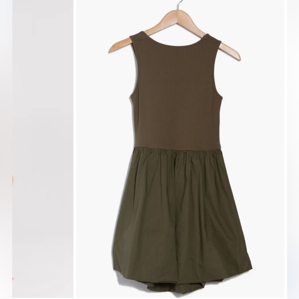 Leith Green Halter Sundress Casual Sleeveless